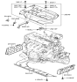 Diagram for Hyundai Accent Engine Cover - 29240-26630