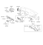 Diagram for 2005 Hyundai Accent Steering Column Cover - 84852-1E100-FZ
