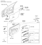 Diagram for 2005 Hyundai Accent Power Window Switch - 93570-1E110