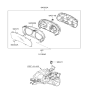 Diagram for 2005 Hyundai Accent Instrument Cluster - 94001-1E180