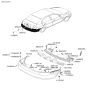Diagram for 2011 Hyundai Accent Bumper - 86611-1E100