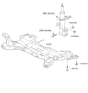 Diagram for 2014 Hyundai Elantra Front Cross-Member - 62400-3Y100