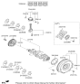 Diagram for 2011 Hyundai Elantra Piston Ring Set - 23040-2E501