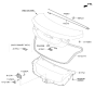 Diagram for 2014 Hyundai Elantra Weather Strip - 87321-3Y001