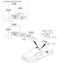 Diagram for Hyundai Car Mirror - 87610-3Y500