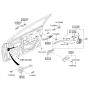 Diagram for Hyundai Accent Door Handle - 82610-1R010-CR