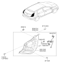 Diagram for Hyundai Accent Light Socket - 92440-1R210