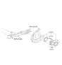Diagram for 2013 Hyundai Accent Wheel Hub - 52750-0U000