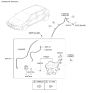 Diagram for 2016 Hyundai Elantra GT Washer Pump - 98510-1W000
