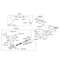 Diagram for 2011 Hyundai Accent Brake Booster - 59110-1R000