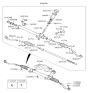Diagram for Hyundai Steering Gear Box - 56500-1R101