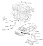 Diagram for 2013 Hyundai Accent Engine Control Module - 39110-2BAS9