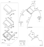 Diagram for Hyundai Accent Sunroof - 81610-1R000