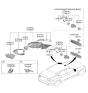 Diagram for Hyundai Ioniq 9 Car Mirror - 85110-T6100