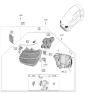 Diagram for Hyundai Genesis GV60 Side Marker Light - 92188-CU100