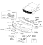 Diagram for Hyundai Genesis Coupe Bumper - 86511-2M000