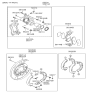 Diagram for Hyundai Brake Bleeder Screw - 58125-2M700