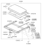 Diagram for 2011 Hyundai Genesis Coupe Sunroof - 81610-2M000