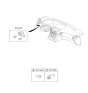 Diagram for 2008 Hyundai Genesis Coupe Dimmer Switch - 93700-2M000