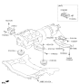 Diagram for 2009 Hyundai Genesis Coupe Engine Mount - 21815-2M150