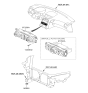Diagram for 2009 Hyundai Genesis Coupe A/C Switch - 97250-2M510-S4
