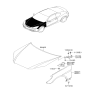 Diagram for 2012 Hyundai Genesis Coupe Hood - 66400-2M000