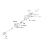 Diagram for 2008 Hyundai Genesis Coupe Steering Column - 56300-2M100