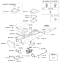 Diagram for Hyundai Genesis Coupe Armrest - 84660-2M000-9P