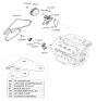 Diagram for Hyundai Water Pump Pulley - 25129-25001