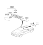 Diagram for Hyundai Car Mirror - 87621-2M110