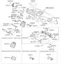 Diagram for 2008 Hyundai Genesis Coupe Steering Column Cover - 84852-2M000-9P