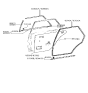 Diagram for Hyundai Excel Door Seal - 83210-24000