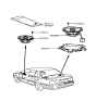 Diagram for 1992 Hyundai Excel Car Speakers - 96360-24350