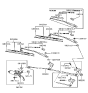 Diagram for 1990 Hyundai Excel Wiper Blade - 98350-24101