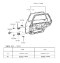Diagram for 1990 Hyundai Excel Door Hinge - 79340-24500