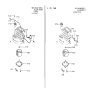 Diagram for 1995 Hyundai Elantra Blower Motor - 97116-24051