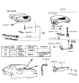 Diagram for 1990 Hyundai Excel Light Socket - 92756-24101