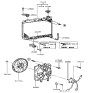 Diagram for Hyundai Excel Radiator - 25310-24002