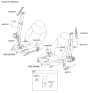Diagram for Hyundai Elantra Seat Belt - 88820-3X500-TX