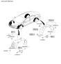 Diagram for Hyundai Mud Flaps - 86842-3X000