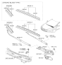 Diagram for 2013 Hyundai Elantra Wiper Blade - 98360-3X100