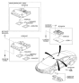 Diagram for 2011 Hyundai Elantra Dome Light - 92850-3X050-YDA