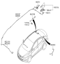 Diagram for 2011 Hyundai Elantra Antenna - 96210-3X000-S7U