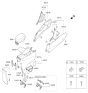 Diagram for 2013 Hyundai Elantra Armrest - 84660-3X050-RY