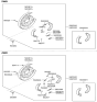 Diagram for Hyundai Tucson Brake Dust Shield - 58251-2E500