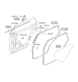 Diagram for 2004 Hyundai Tucson Door Seal - 83110-2E000-LM