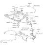 Diagram for Hyundai Tucson Front Cross-Member - 62405-2E000