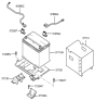 Diagram for Hyundai Tucson Battery Tray - 37150-2E000