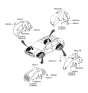 Diagram for 2006 Hyundai Tucson Mud Flaps - 86831-2E000