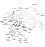 Diagram for 2005 Hyundai Tucson Steering Column Cover - 84850-2E000-LM